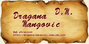 Dragana Mangović vizit kartica